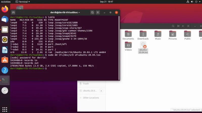 كيفية عمل نسخة احتياطية من الأقراص المضغوطة بتنسيق ISO على نظام Linux