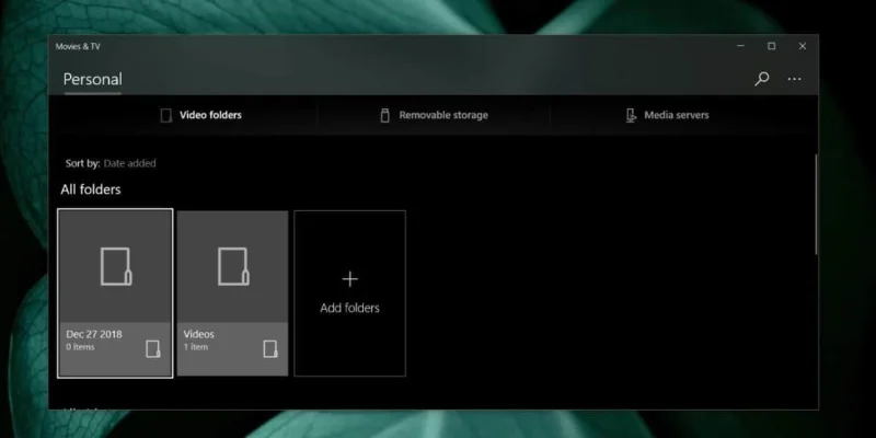 如何將文件夾和服務器添加到 Windows 10 上的電影和電視