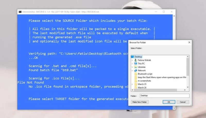 如何在 Windows 10 上將 BAT 腳本轉換為 EXE