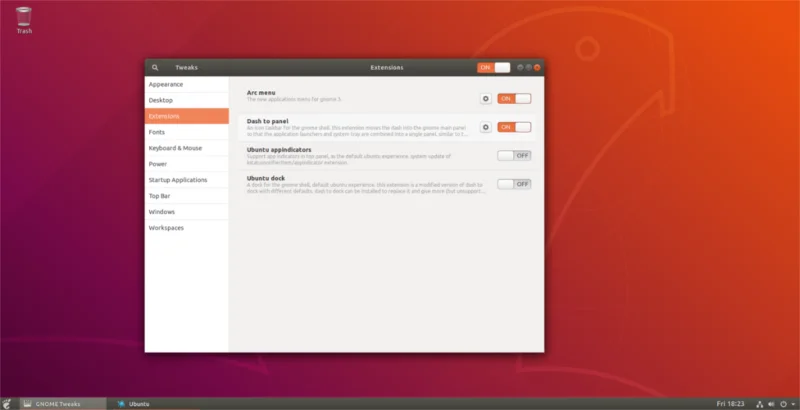 كيفية جعل Gnome Shell مثل Windows باستخدام Dash To Panel