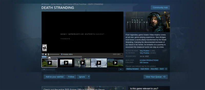 Jak grać w Death Stranding w systemie Linux
