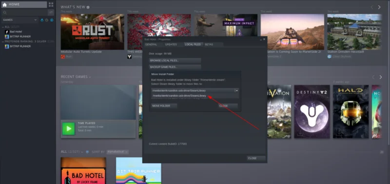 如何在 Linux 上將 Steam 遊戲下載到 USB