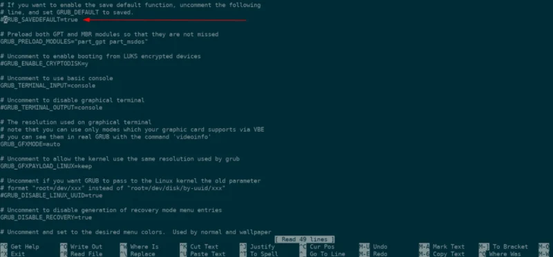 Manjaro Linux에서 Grub 재개를 비활성화하는 방법