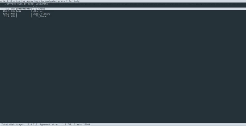 So analysieren Sie die Speicherplatznutzung unter Linux vom Terminal aus