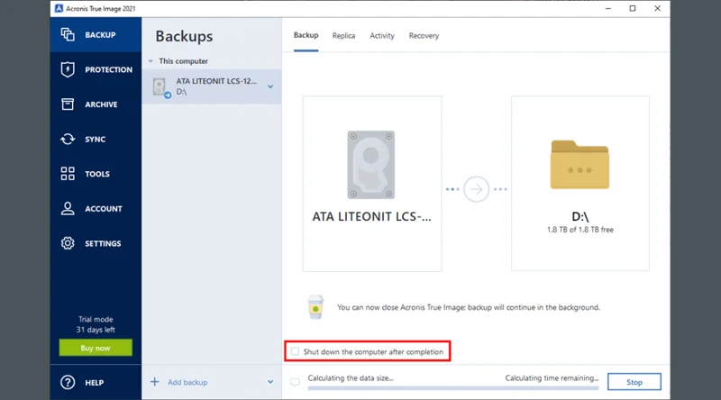 Acronis True Image (2021) Download e installazione per Windows e Mac