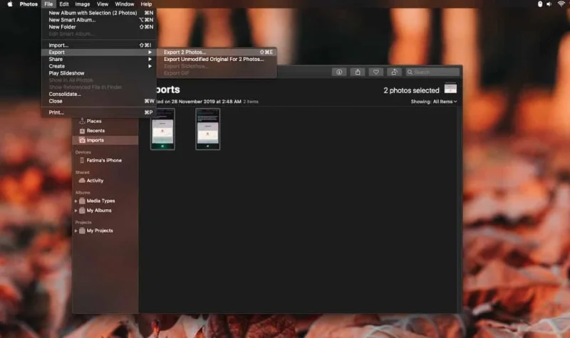 Come accedere ai file di foto da un iPhone su macOS