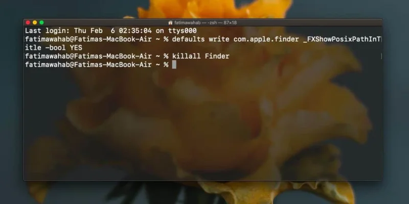 So fügen Sie dem Finder unter macOS eine Adressleiste hinzu