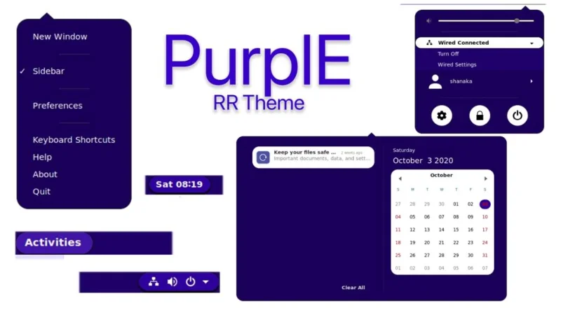 Come installare il tema PurpIE Gnome Shell su Linux