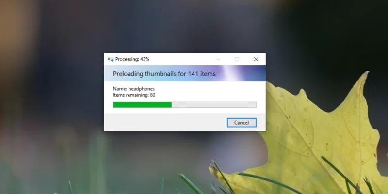 如何在 Windows 10 上預加載文件和文件夾的縮略圖