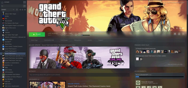 Come giocare a Grand Theft Auto 5 su Linux