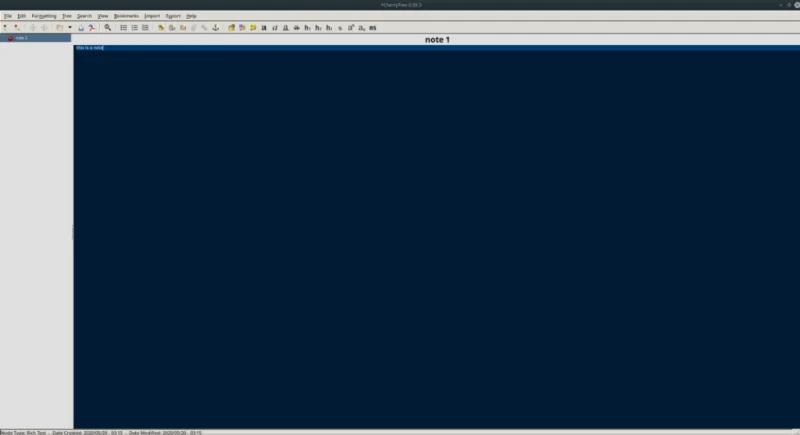 Come usare lapp per prendere appunti Cherry Tree su Linux