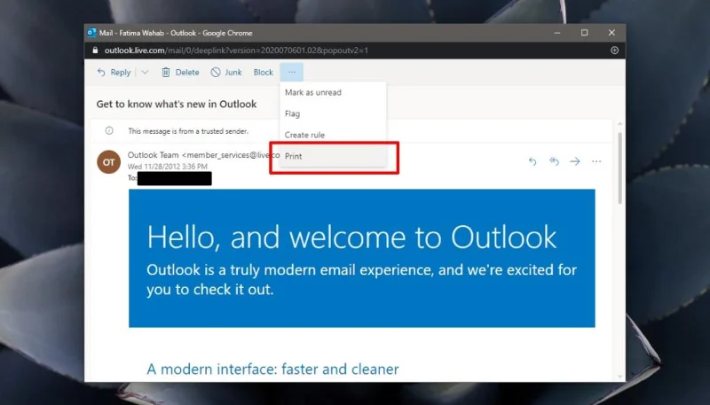 So konvertieren Sie eine E-Mail in ein PDF unter Windows 10
