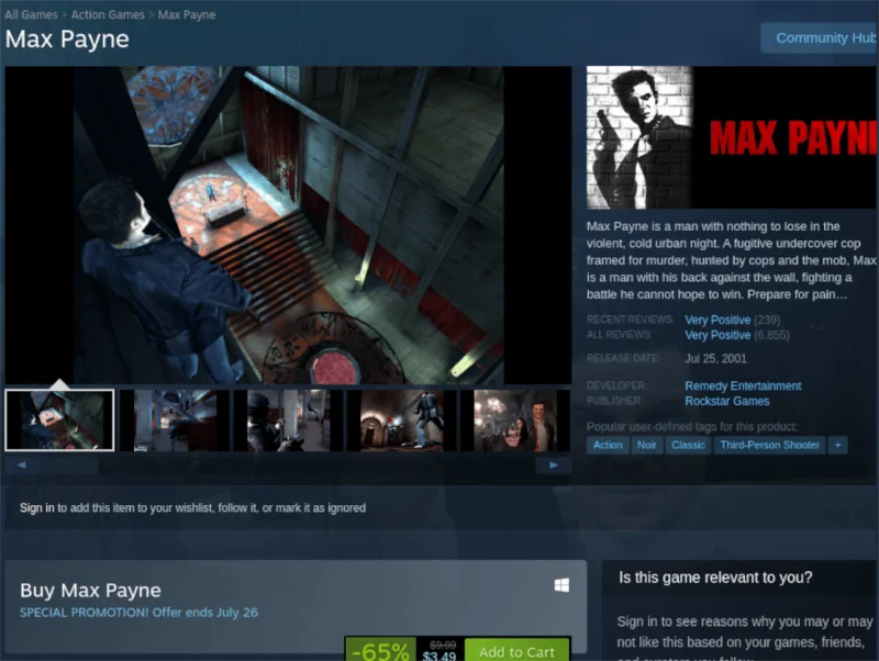 كيف تلعب Max Payne على Linux