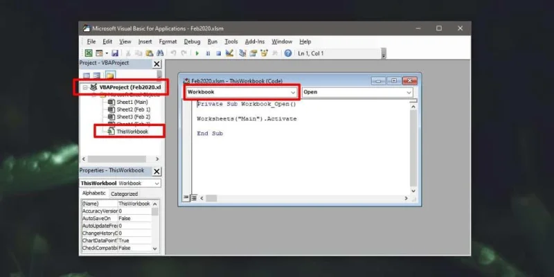 Come impostare un foglio predefinito in Excel per Office 365