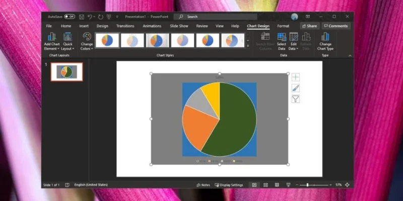 Office 365용 PowerPoint에서 차트 테마의 사용자 지정 색을 설정하는 방법