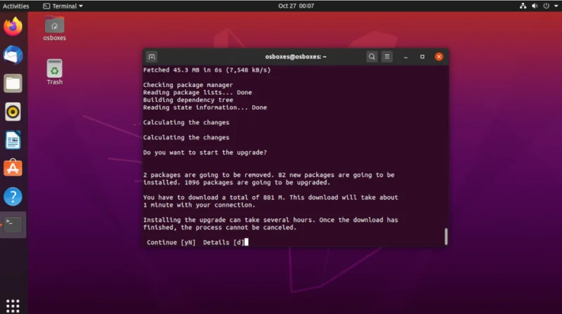 Hoe te upgraden naar Ubuntu 20.10