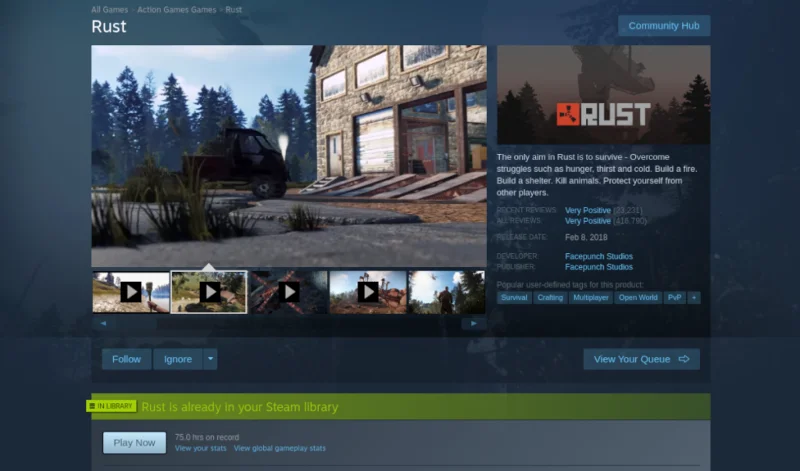 Jak grać w RUST na Linuksie