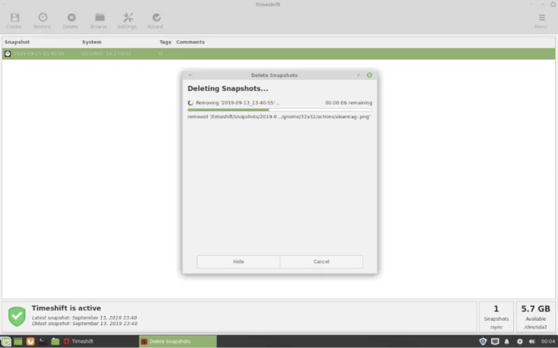 如何在 Linux Mint 上設置備份快照