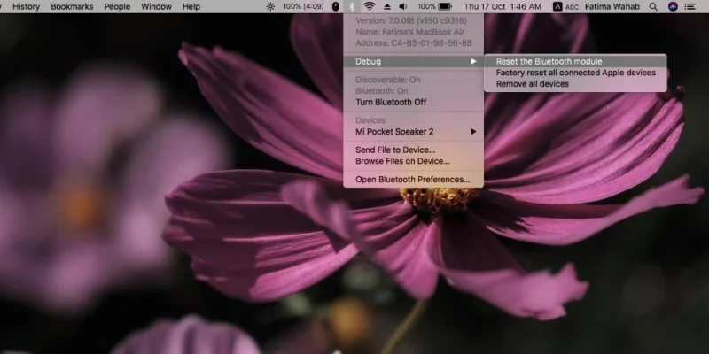So setzen Sie Bluetooth unter macOS zurück