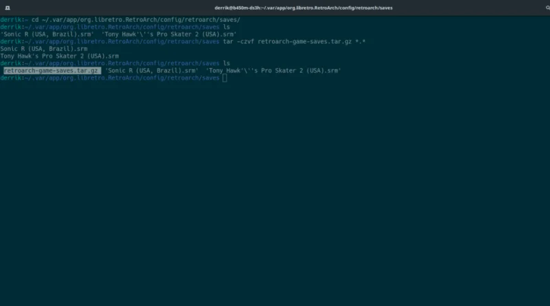 如何在 Linux 上備份 Retroarch 遊戲存檔