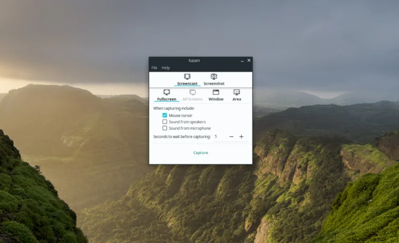 Come registrare facilmente il desktop Linux con Kazam