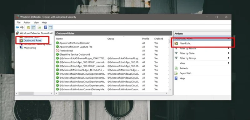 如何在 Windows 10 上阻止應用程序的網絡訪問