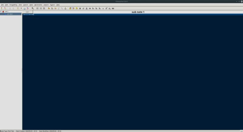 Come usare lapp per prendere appunti Cherry Tree su Linux