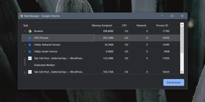 如何識別 Windows 10 上的 Chrome GPU 進程