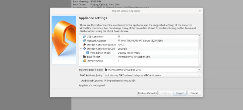 Linux：如何在 VMware Workstation 中導出和導入 VM
