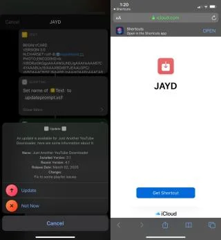 Как обновить ярлык на iOS