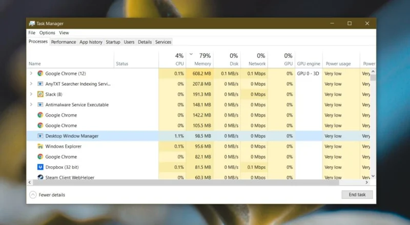 Come risolvere lutilizzo elevato della memoria di Desktop Window Manager in Windows 10