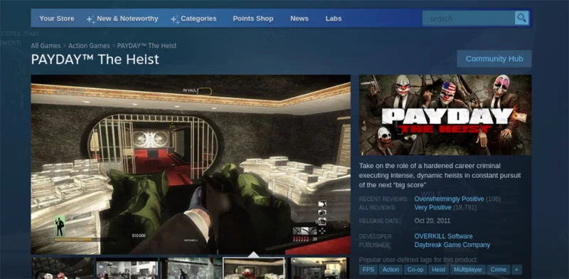 如何在 Linux 上玩 PAYDAY: The Heist