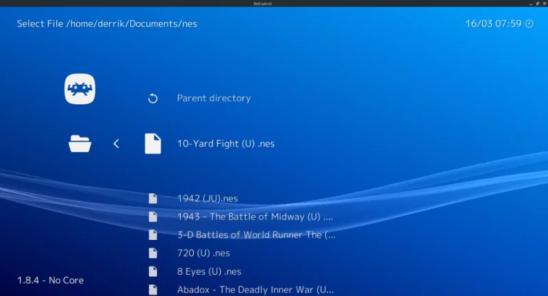 Cara bermain permainan NES dalam RetroArch di Linux