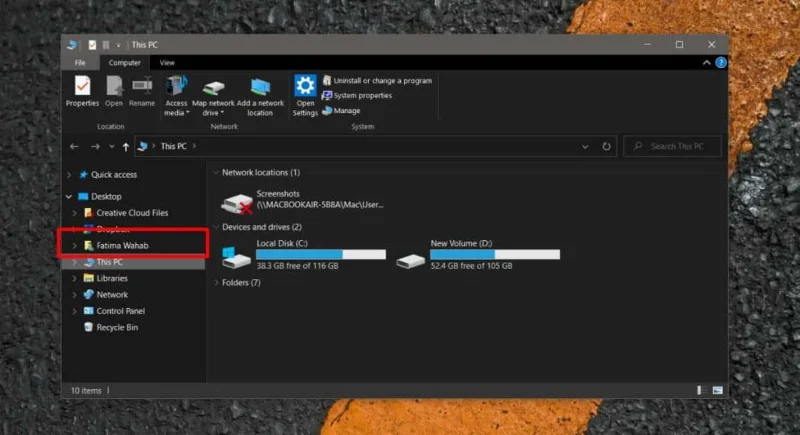 So greifen Sie auf den Benutzerordner unter Windows 10 zu