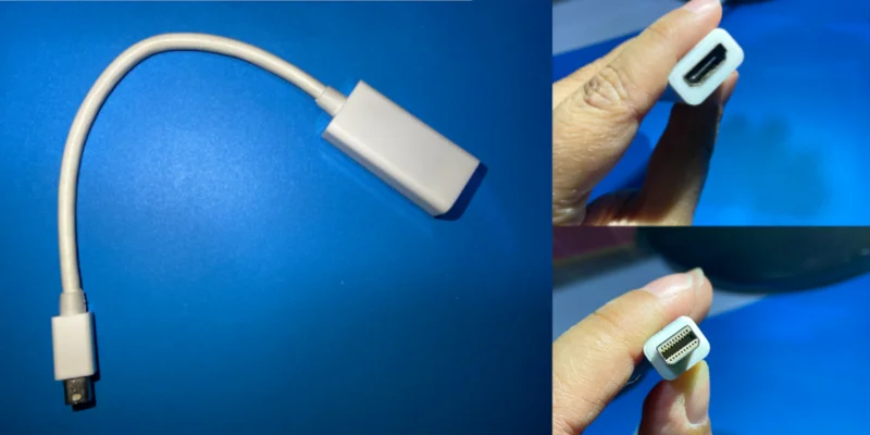 So schließen Sie ein HDMI-Display an einen Thunderbolt-Display-Port eines MacBook an
