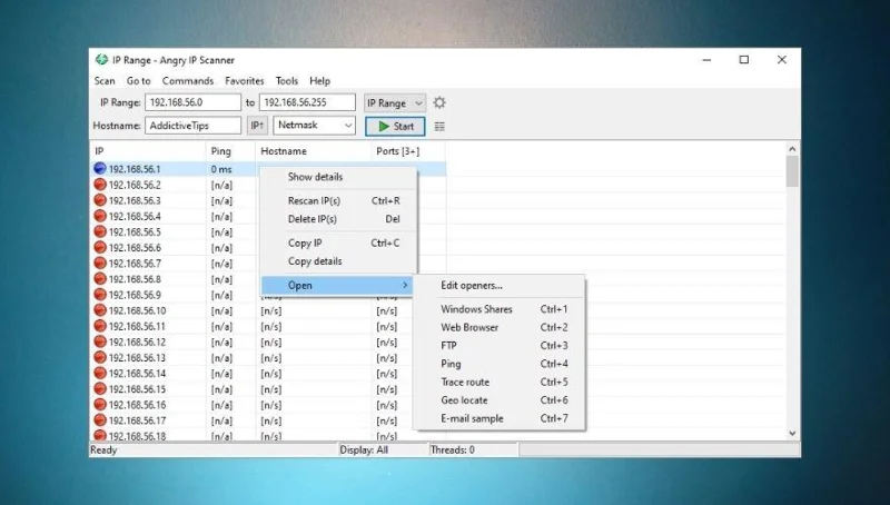 Recensione di Angry IP Scanner (2021) per la scansione in rete
