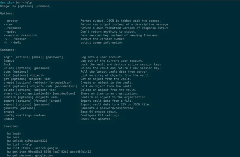 Come accedere alle password di Bitwarden dalla riga di comando di Linux