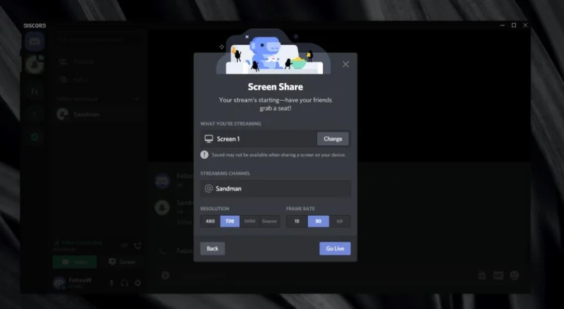 如何在 Windows 10 上的 Discord 上共享屏幕