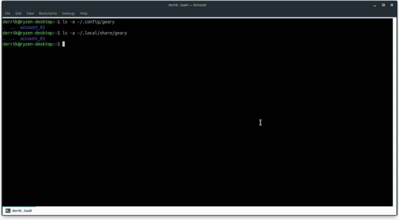 كيفية عمل نسخة احتياطية من ملف تعريف البريد الإلكتروني الخاص بك على Geary على نظام Linux
