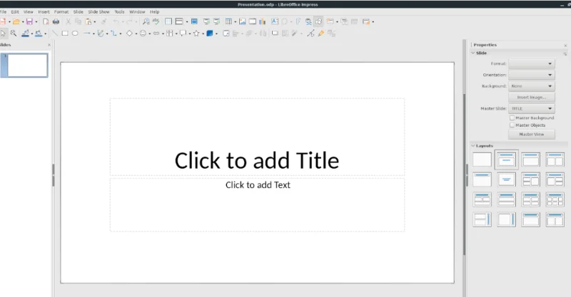 So öffnen Sie Microsoft Powerpoint-Dateien in Libre Office