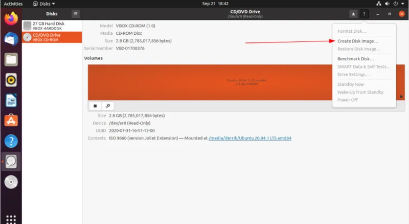 كيفية عمل نسخة احتياطية من الأقراص المضغوطة بتنسيق ISO على نظام Linux