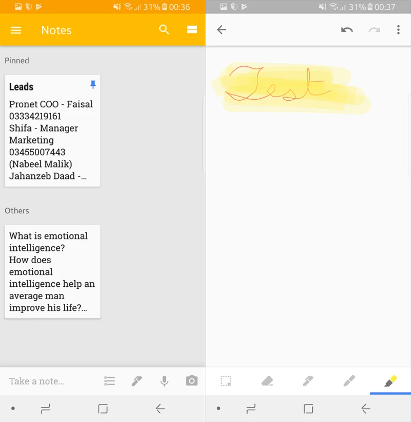 Android용 최고의 메모 작성 앱 5가지