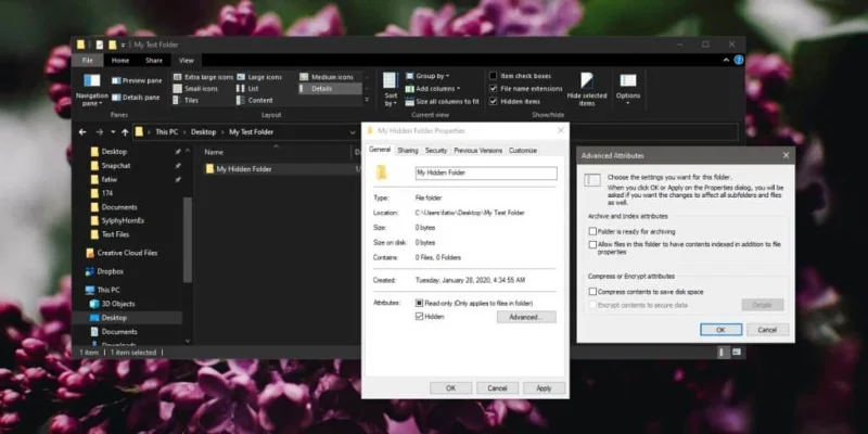 如何在 Windows 10 上隱藏文件夾