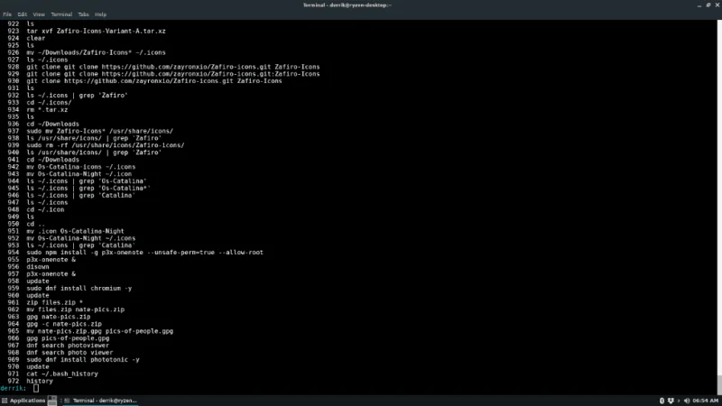 Jak wykonać kopię zapasową historii terminali Linux