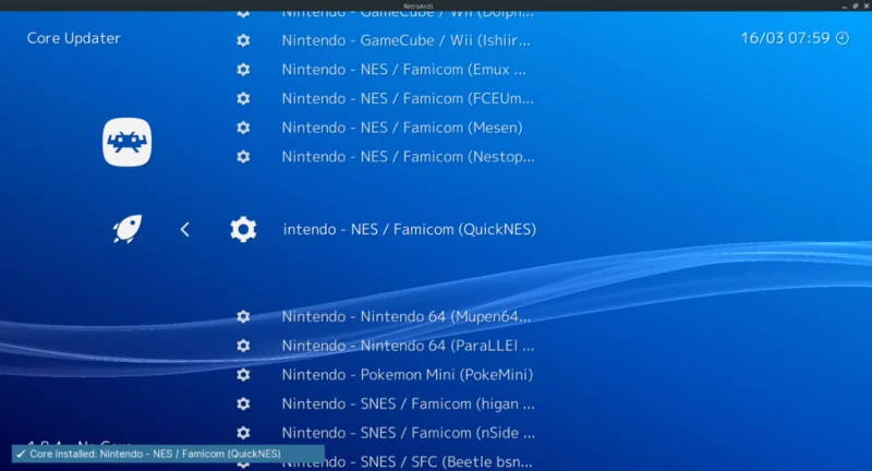 Cara bermain permainan NES dalam RetroArch di Linux