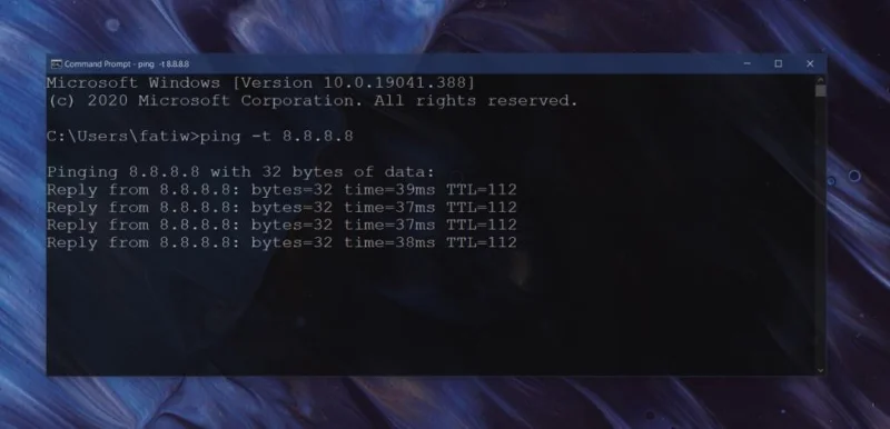 Controllo della connessione