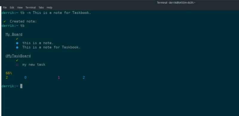 Come utilizzare Taskbook per gestire le attività nel terminale Linux