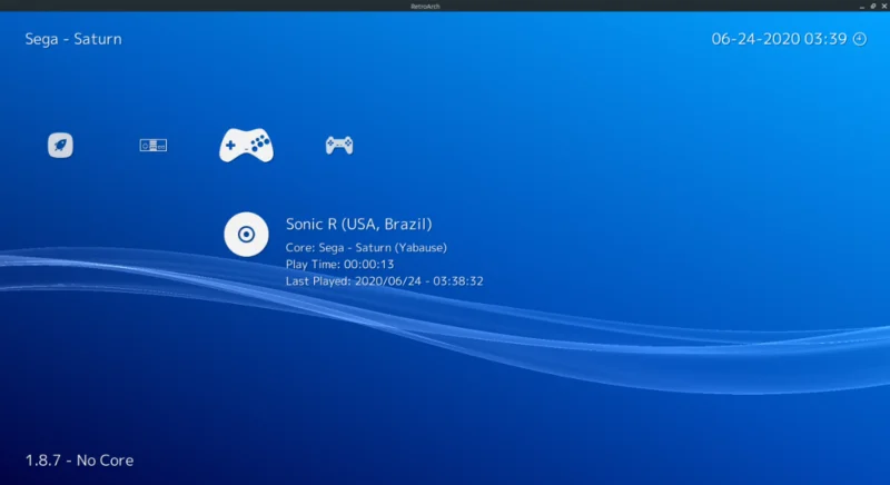 Как играть в игры Sega Saturn в Retroarch на Linux