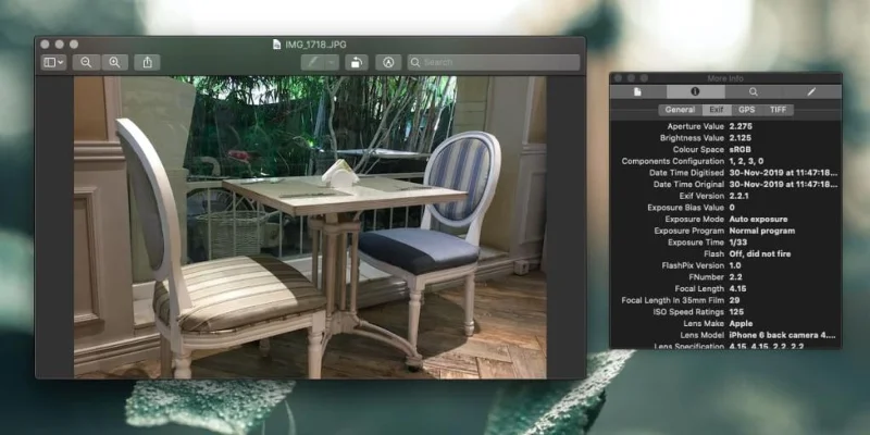So entfernen Sie EXIF-Daten aus Fotos unter macOS