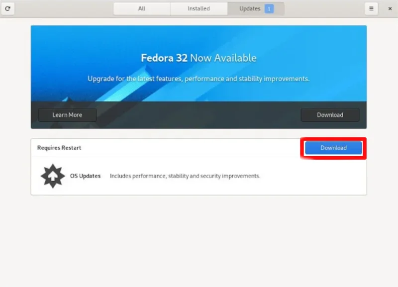 Fedora 32로 업그레이드하는 방법